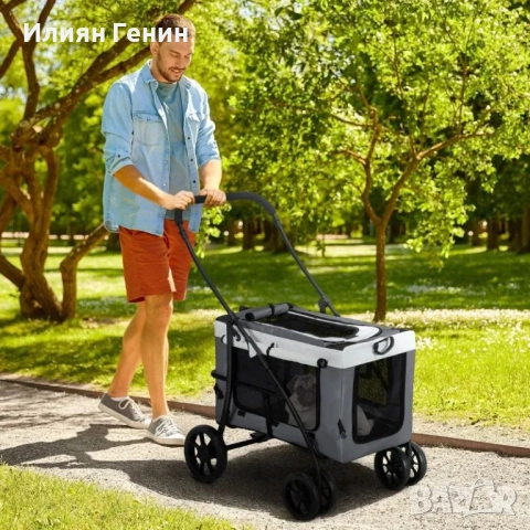 PawHut Кучешка количка за домашни любимци до 10 кг, снимка 8 - За кучета - 51576721