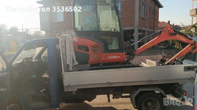 Услуги с мини багер бобкат и самосвал до 3.5 тона