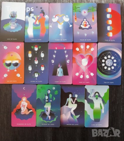 Таро карти, различни от масовите: Linestrider Tarot & Mystic Mondays & Ink Witch Tarot, снимка 10 - Други игри - 32863575