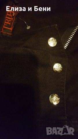 уникално сайбър пънк готик яке сако Tripp NYC тип Royal Bones/Criminal Damage кiатарами, снимка 6 - Якета - 35996148