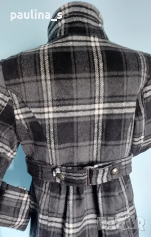 Два броя / Марково палто в каре "Hydraulic the blue jean standard" и "Yessica  , снимка 8 - Палта, манта - 48941993