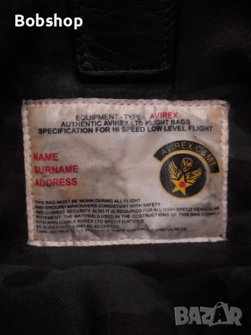 Мъжка кожена чанта Avirex, снимка 7 - Чанти - 52321421