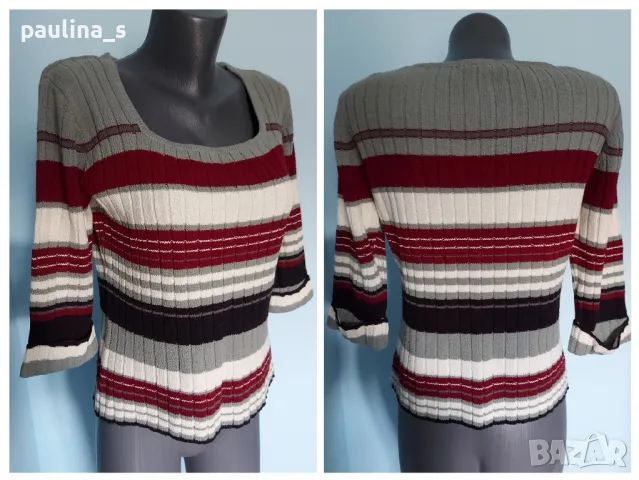 Три различни броя / Дамска еластична блуза 7/8 ръкави "Greenvillage", "Gap" "Karen Scott", снимка 2 - Блузи с дълъг ръкав и пуловери - 16774604