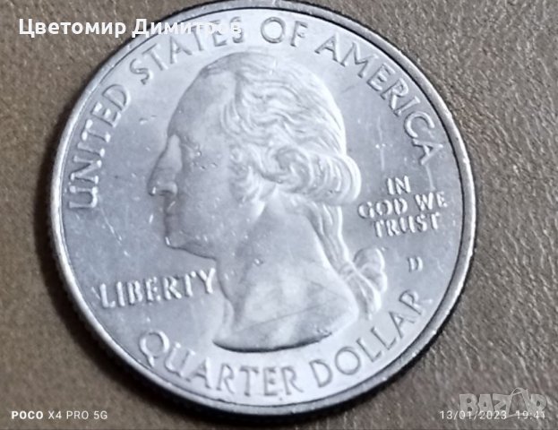 1/4 dollar USA quarter , снимка 5 - Нумизматика и бонистика - 39297604