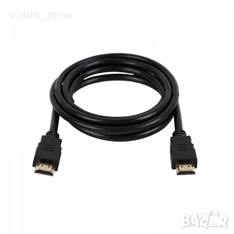 Кабел HDMI 19 пина мъжки - HDMI 19 пина мъжки с Позлатени Накрайници, снимка 1 - Кабели и адаптери - 39318506