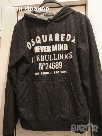 Оригинална фланелка с качулка Dsquared2, снимка 4 - Блузи - 51873471
