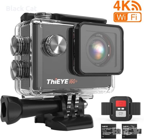 "ThiEYE, 4K, 20MP, WiFi, Action Camera" – спортна екшън камера + дръжка (прът), снимка 1