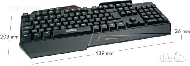 Геймърска клавиатура SCHWAIGER Gaming Tastatur GT108, RGB подсветка, снимка 8 - Клавиатури и мишки - 48657251