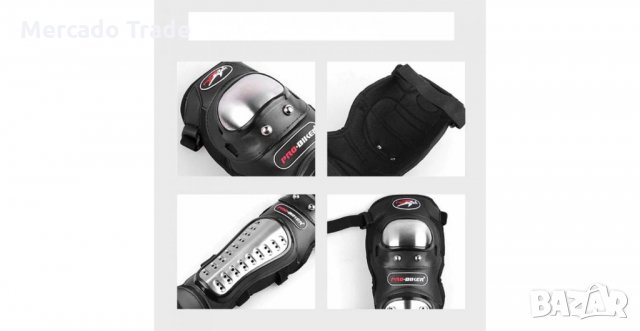 Наколенки и налакътници, 2406, С метални пластини, Черни, снимка 3 - Аксесоари и консумативи - 35831458