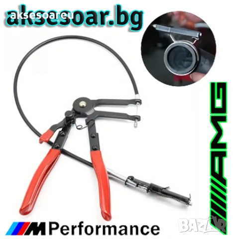 Инструмент тип Клещи за опъване и отстраняване на скоби за радиаторни маркучи с 690 мм. дължина, снимка 18 - Клещи - 53769233