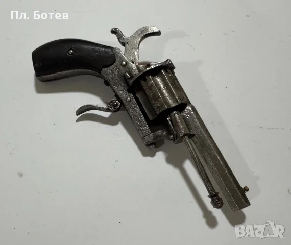 Стар щифтов револевер, пистолет, снимка 3 - Антикварни и старинни предмети - 55842123