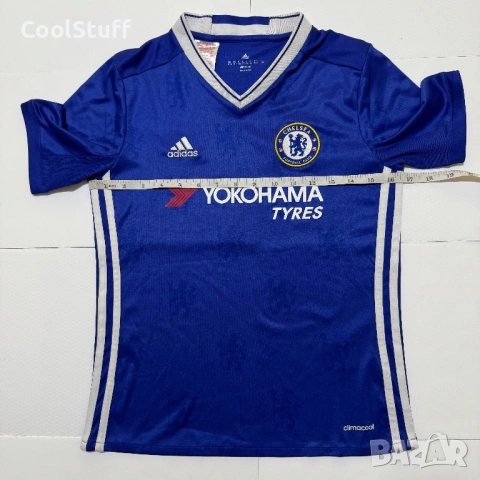 Детска Футболна Тениска Chelsea Adidas Climacool 2016/17 Размер 11-12 г, снимка 3 - Детски тениски и потници - 53850692