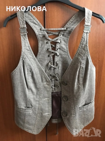 Панталон с елек на Юнона от лен