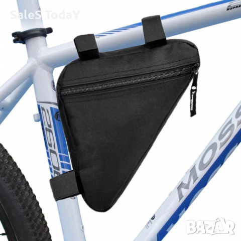 Чанта за колело, триъгълна, 21*28*6см, черна, снимка 1 - Аксесоари за велосипеди - 35688894