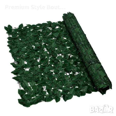 Изкуствен жив плет "Бръшлян" на ролка – Ограда за уединение и декорация, 0,5 х 5 м, снимка 11 - Други стоки за дома - 53838343