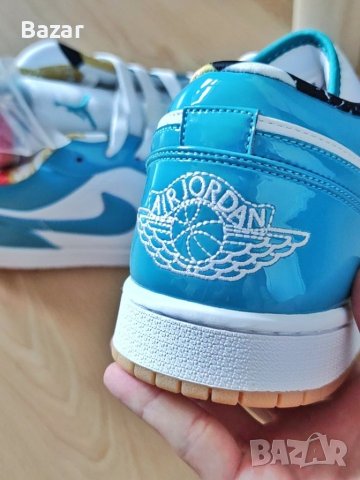 Нови Оригинални Мъжки Обувки Кецове Маратонки Размер 43 Номер 27.5см Стелка Nike Air Jordan 1 Low, снимка 3 - Маратонки - 41424772