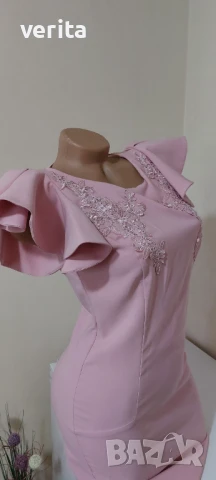 Розова официална рокля , снимка 5 - Рокли - 50781674