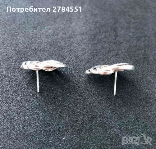 обеци сребърни (sterling) , снимка 3 - Обеци - 49650578