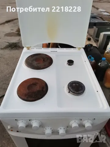 Продавам комбинирана готварска печка ток и газ марка Gorenie, снимка 4 - Печки, фурни - 49500139