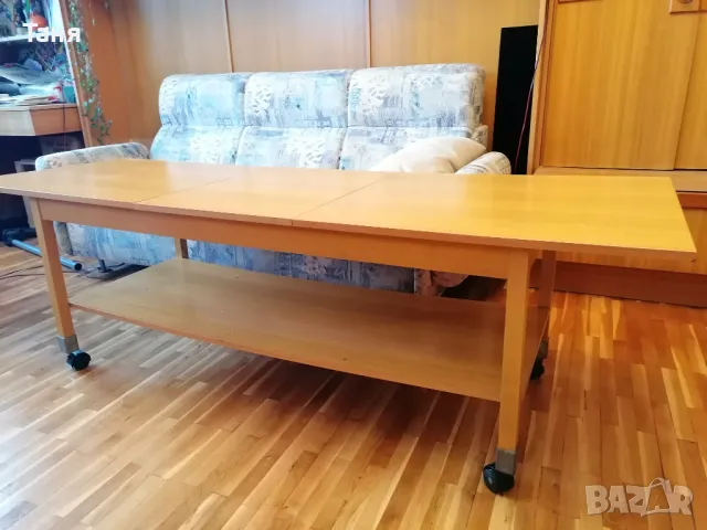 Разтегателна холна маса на колелца, снимка 3 - Маси - 49893764