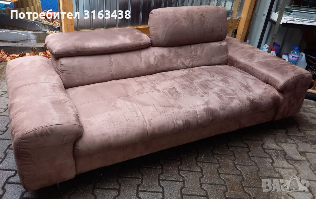 2 броя перфектни кафяви дивани, снимка 5 - Дивани и мека мебел - 36290264