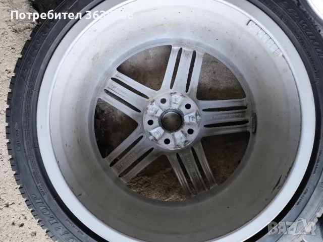 Аалуминиеви оригинални джанти за Ауди 19- 5х112 с зимни гуми 255 40 19, снимка 4 - Гуми и джанти - 49845098