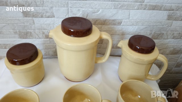 Чисто нов керамичен сервиз за сок, чай, и др. - СОЦ производство - 9 части, снимка 6 - Сервизи - 34146172