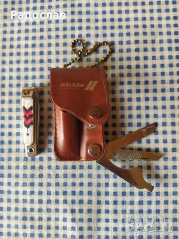 БГА Балкан стар сувенир калъф с прибори за маникюр , снимка 4 - Български сувенири - 49715066