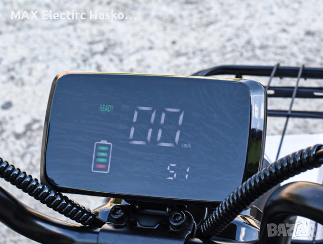 Двуместна електрическа триколка MaxMotors Pudding 1800W-48V-20Ah-RED, снимка 4 - Мотоциклети и мототехника - 41936232