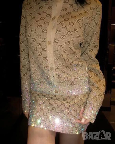 рокля и жилетка gucci с камъни , снимка 4 - Рокли - 51966959