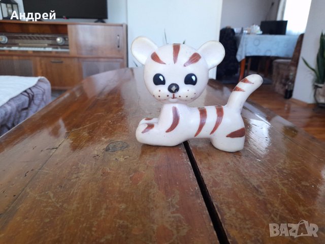 Стара гумена играчка,коте,котка #5