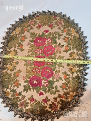 ретро сърмена покривка 32/3, снимка 5 - Покривки за маси - 53137670