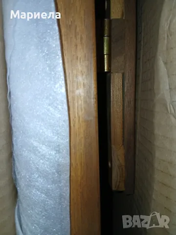 Дървена разтегателна градинска маса 110 х 55 х 75 см, снимка 12 - Маси - 47435838