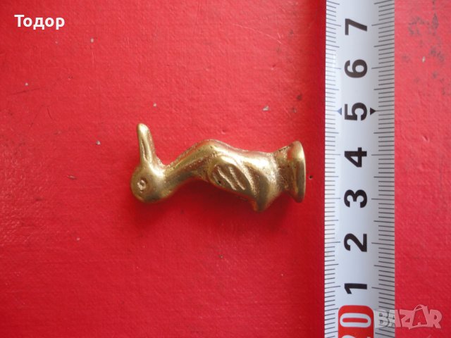 Старинен бронзов печат фигурка пате , снимка 2 - Колекции - 40156430