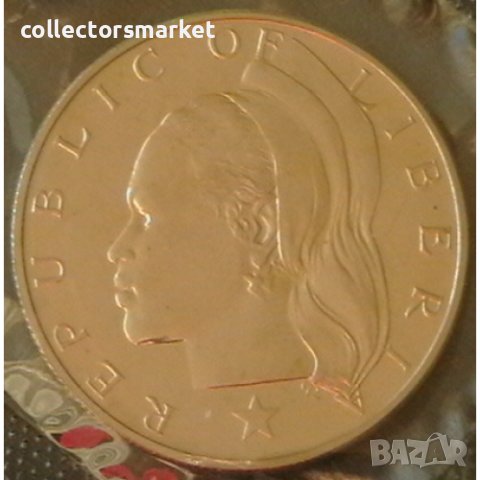 1 долар 1968 proof, Либерия, снимка 2 - Нумизматика и бонистика - 38717025