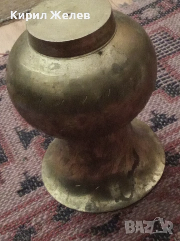 Стара бронзова вазичка 54298, снимка 4 - Антикварни и старинни предмети - 53638255