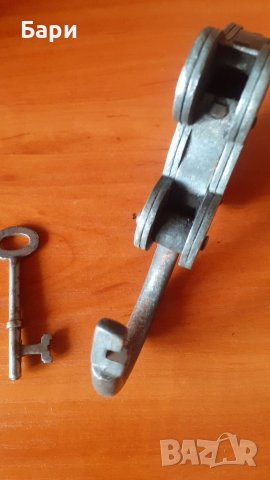 Рядък голям катинар от 1920-30година, снимка 8 - Други ценни предмети - 40806188