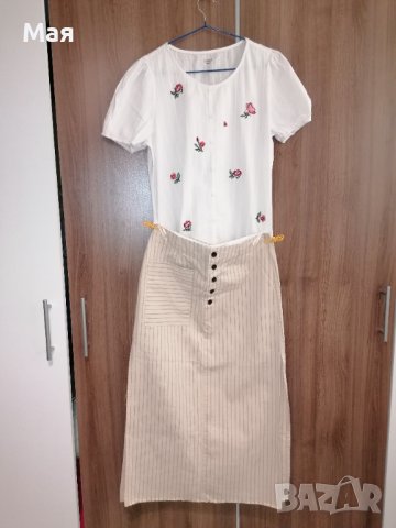 Пола Zara S / риза бродерия S