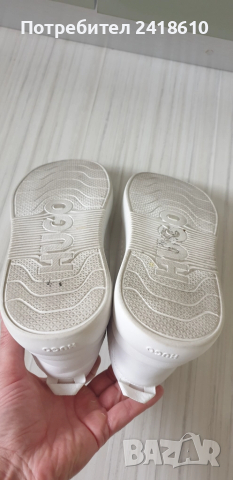 Hugo Boss HUGO Leather Mens Size 42/26 .5 - 27 см ОРИГИНАЛ! Мъжки кецове от естествена кожа!, снимка 3 - Кецове - 52343766