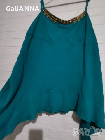 НОВ КЕНАРЕН ТОП С ДЕКОРАЦИЯ 4XL-5XL