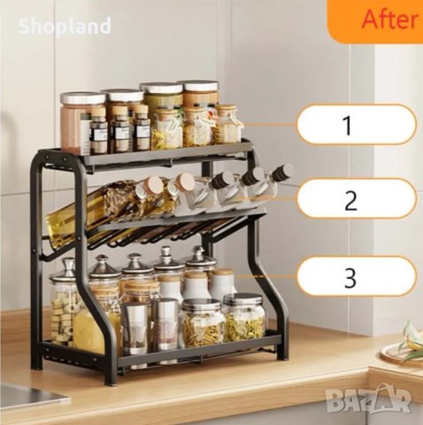 Стойка за подправки на 3 нива, снимка 9 - Аксесоари за кухня - 44194381