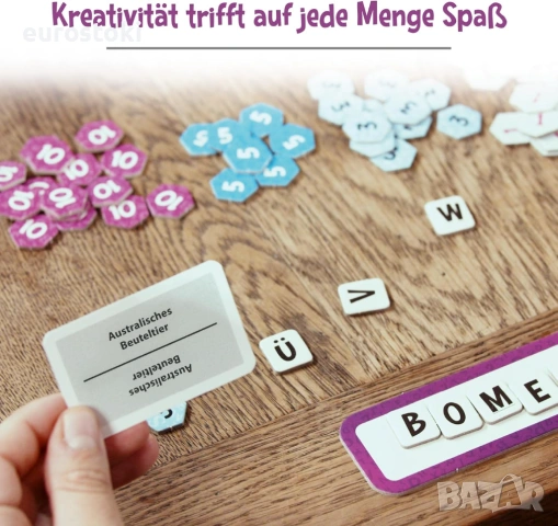 Ravensburger 26837 Krazy Wordz - Парти игра на немски език, за цялото семейство, за възрастни и деца, снимка 6 - Настолни игри - 53155468