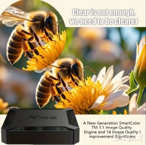 ТВ Приемник/Мултимедия, Smart Устройство X96Q Android TV Box, WiFi, 4K, 2+16GB, БЕЗПЛАТНА ТЕЛЕВИЗИЯ!, снимка 2 - Приемници и антени - 50409137