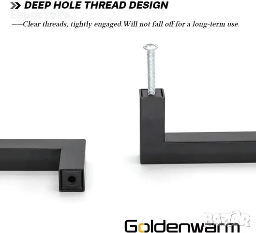 Цена: 1,30 за бройка. Минимална поръчка е 5 бр. Goldenwarm/Amerdeco  Дръжка от неръждаема стомана , снимка 8 - Шкафове - 48838769