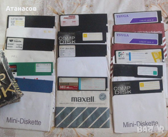 5.25 inch floppy disk - 13броя floppy diskette, снимка 1 - Други - 44931410