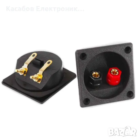 Терминал за високоговорители, кръгла букса за високоговорители