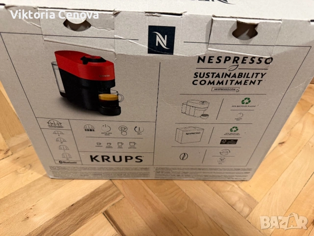 Кафемашина Nespresso Krups Vertuo Pop, снимка 6 - Кафемашини - 53055091