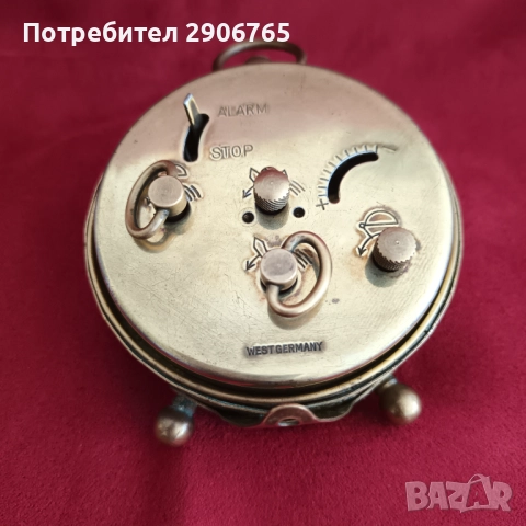 Часовник будилник Salves West Germany работещ, снимка 7 - Антикварни и старинни предмети - 52468046