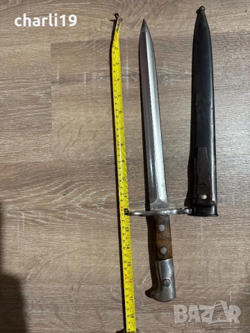 Швейцарски военен щик, снимка 3 - Антикварни и старинни предмети - 52861004