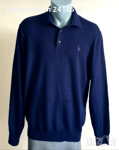 POLO Ralph Lauren  Merino  Knit Mens Size L ОРИГИНАЛ! Mъжки Пуловер, снимка 14 - Пуловери - 52918855